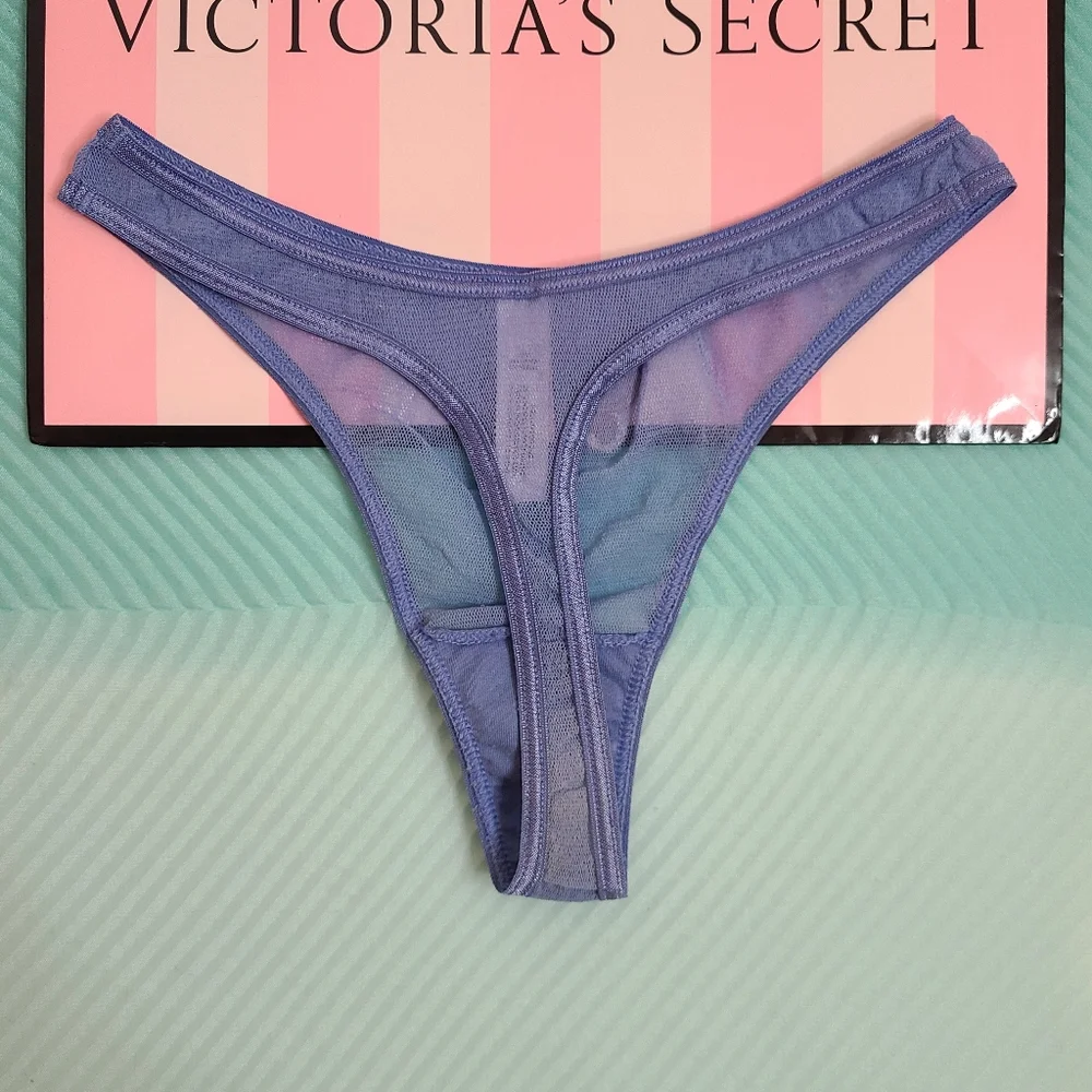 Rare VTG Victoria's Secret Butterfly Mesh Thong Panty Size Sm 🦋 - Picture 3 of 7